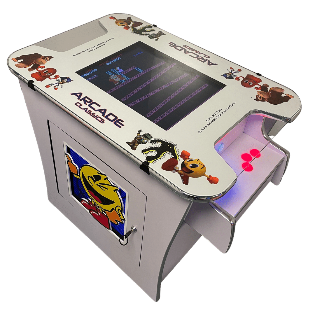 NEW ARCADE COCKTAIL MACHINE 516 IN 1 GAMES WHITE EDITION