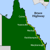 Brisbane's main route north, the Bruce Highway stretches all the way to Cairns, passing through most of Queensland's coastal cities. 