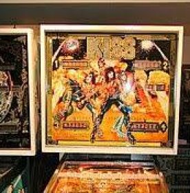 Produced by Bally in 1979, this machine features the iconic rock band in their 1977 "Love Gun" era costumes. The gameplay offers a variety of challenges and targets, and the cabinet art showcases the band members.